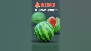 Model & Animate Watermelon #blender  #3dart #graphicdesign #trending #funny #challenge  #shorts