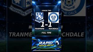 MATCH DRAMA! Tranmere Rovers 1-1 Rochdale | REACTION Rapid Review