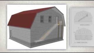 http://www.barns-plans.com/ - This is one of our most recommended plans. G491 Plans 40 x 40 x 12-6 Gambrel Barn Apartment 