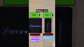 Honor Magic V5 vs iPhone 17 battery test!