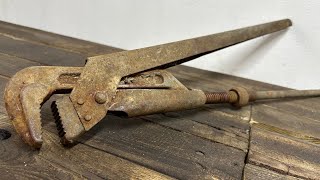 Restoration of an Old Pipe Wrench 🔧