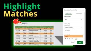 Highlight Rows Based on Dropdown Value (Google Sheets)