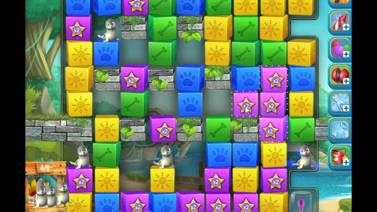 Pet Rescue Saga, Pet Island,14th June 2017, level 3 😈 ►TOBIAS DEAMON◄