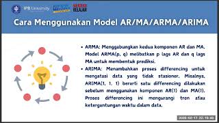 Apa itu AR/MA/ARMA/ARIMA dan analisis model ARIMA menggunakan stata