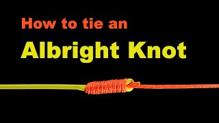 Fishing Knots - How to tie an Albright Knot. (Braided line to Fluorocarbon leader line). screenshot 2