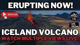 Iceland Volcano Erupts - WATCH LIVE WEBCAM VIEWS - By Live From Iceland