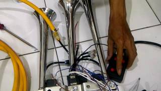087 838 253383, Klakson Terompet 3 corong, Modul 5 tombol klakson telolet, klakson angin bis