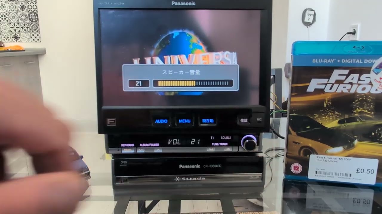 Panasonic Strada CN-HDS965D double din HDD car audio headunit