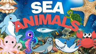 Kids vocabulary - Sea Animals - Learn English for kids -\\
