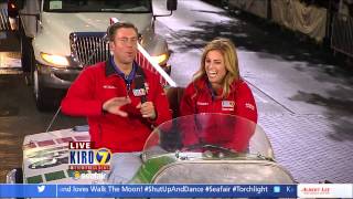 KIRO 7 Morning Team at Alaska Airlines Seafair Torchlight Parade