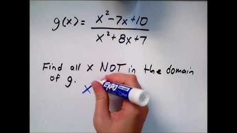Domain of a rational function, Excluded values