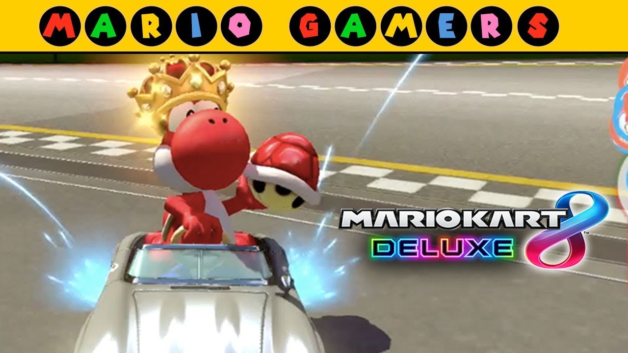 Mario Kart 8 Deluxe Shine Thief Red Yoshi Gameplay MarioGamers