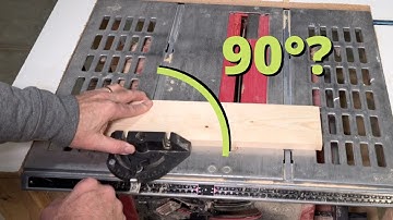 Zaagt uw tafelzaag of afkortzaag vierkant?