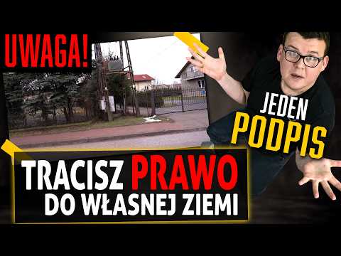 UWAGA - jeden podpis i tracisz prawo do ziemi... Energetyka wkopuje kabel, zabierając mi działkę