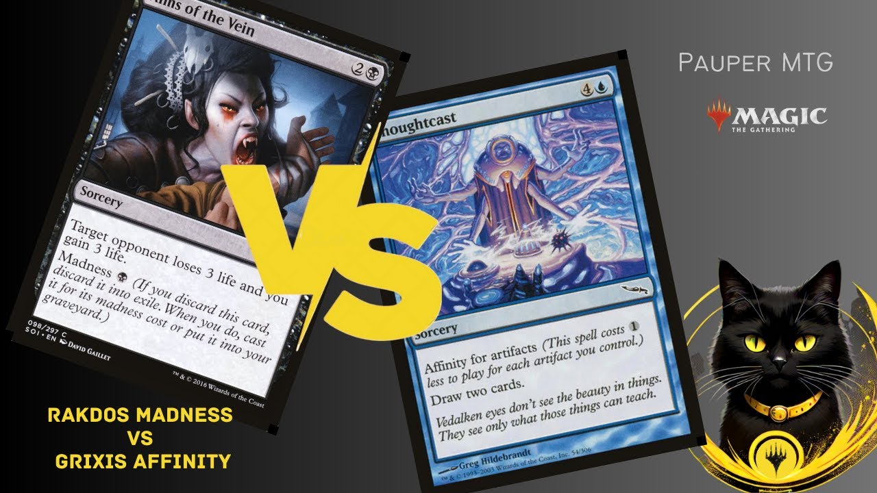 Rakdos Madness Vs Grixis Affinity [Pauper Gameplay]