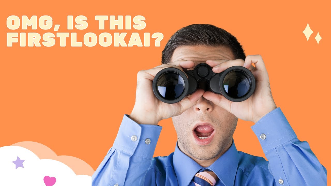 World's First Video titled "OMG Is this FirstLookAi?" YouTube