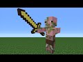 Minecraft Tutorial: How To Make A Zombie Pigman Statue