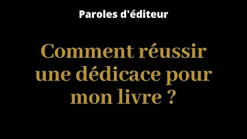 Comment dédier un livre à quelqu'un ?