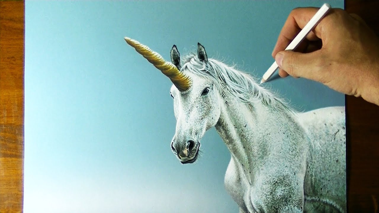 Realistic Unicorn Drawing Pictures