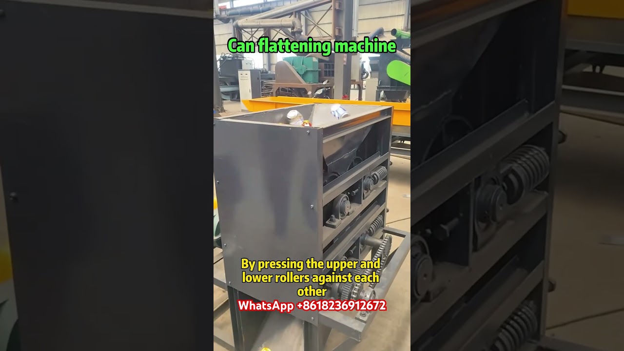 600 can flattening machine Factory Test Drive 