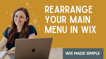 How To Rearrange Your Main Menu and Hide Pages in Wix