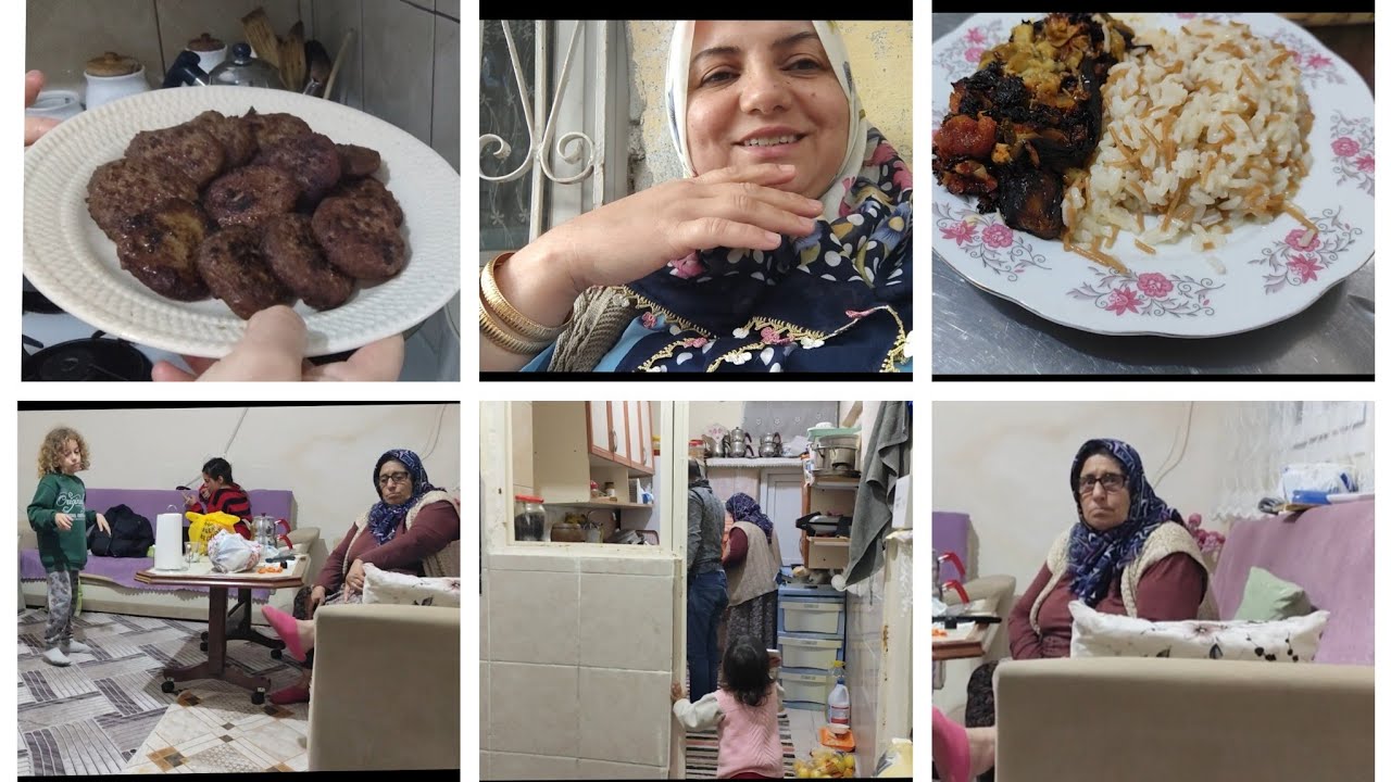UKRAYNAKİ KARDEŞİM GELDİ♥️ İFTARA KÖFTE KIZARTTIM❤️ANNEMDE AKŞAM OTURMASI ♥️