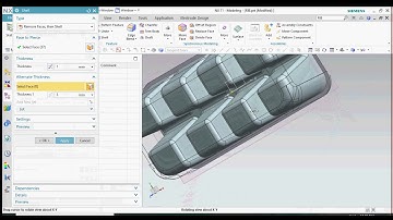 NX11 SHELL  RIB  CAM CAD