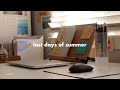 last days of summer vlog (nintendo switch unboxing, standing desk, and sticker shop updates!)