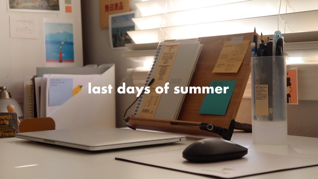 last days of summer vlog (nintendo switch unboxing, standing desk, and sticker shop updates!)