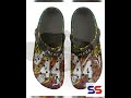 Personalized Custom Fire Jam Design Child and Adult Lacrosse Clogs Shoes Great Gift Fully Customi...