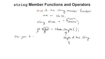 39 - How to use common string member functions in c++