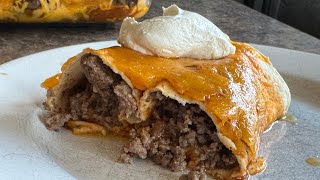 This Low Carb Beef Burrito Casserole Is So Cheesy & High Protein ⭐