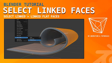 Blender Tutorial: Select Linked -  Linked flat faces