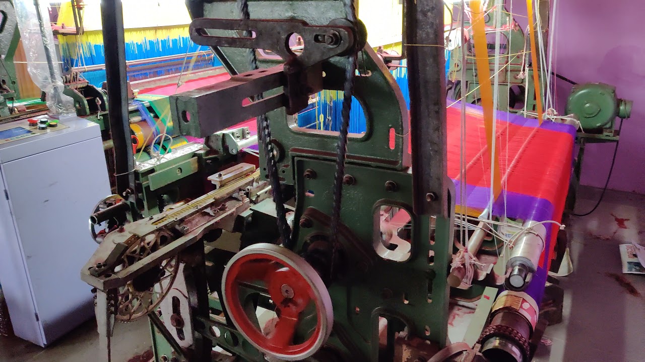 NRK TEXTILE'S LOOM'S WITH OUR JAQARAD WEAVING COTTON SAREES ON RAPIER LOOM.👍👍