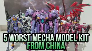5 WORST Mecha Model Kits From CHINA - Do Not Buy These Gunpla/Mecha Models