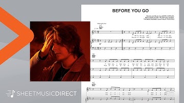 Before You Go Sheet Music - Lewis Capaldi - Piano, Vocal & Guitar