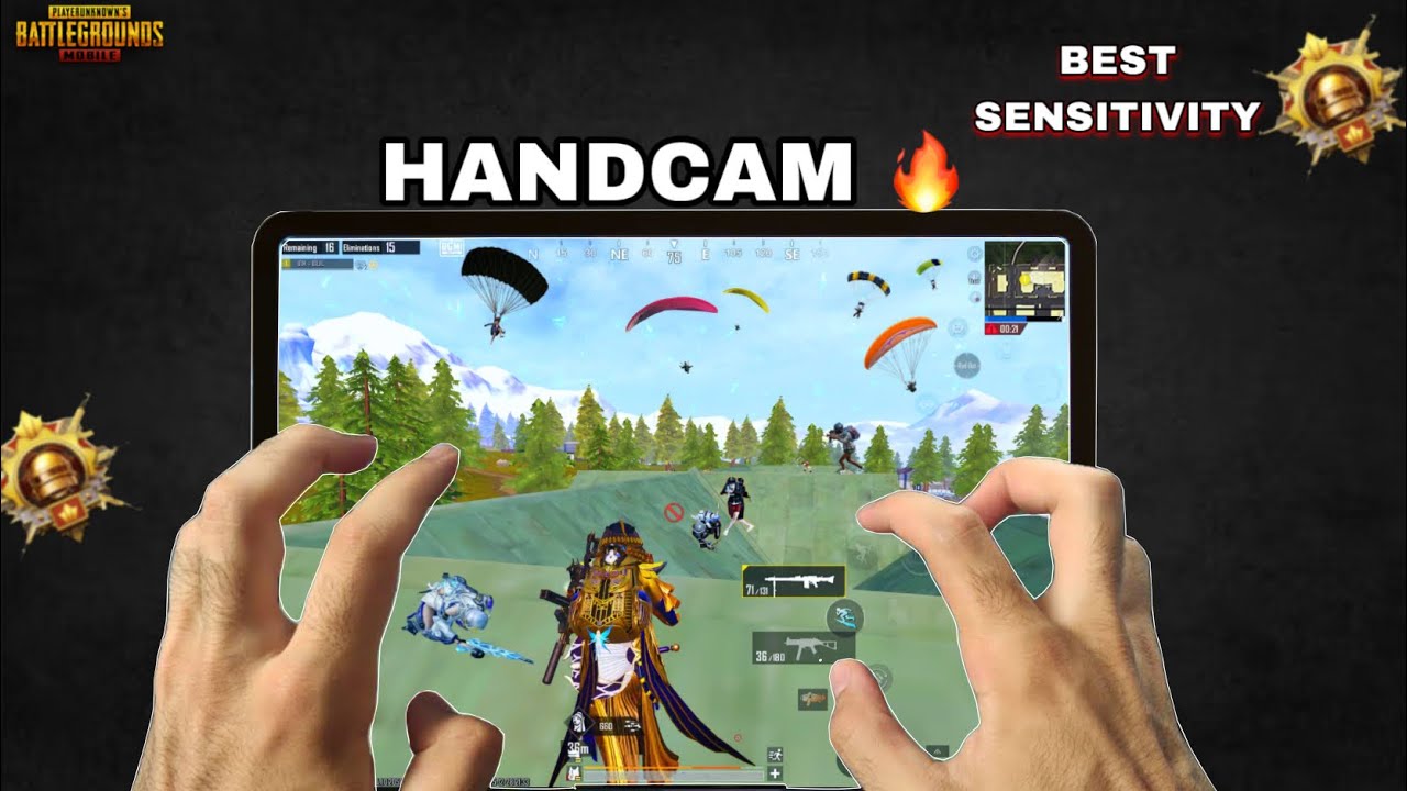 IPAD PRO M1 HANDCAM 🔥(SMOOTH + 120 FPS) PUBG TEST BEST ❤️ SENSITIVITY CONTROL  M1,M2