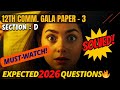 Class 12 Accounts Gala Paper 3 | Section D Full Solution 🔥 | GSEB Commerce March 2026 | Score 90+