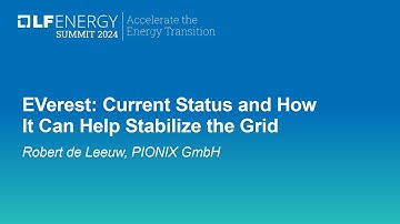 EVerest: Current Status and How It Can Help Stabilize the Grid - Robert de Leeuw, PIONIX GmbH