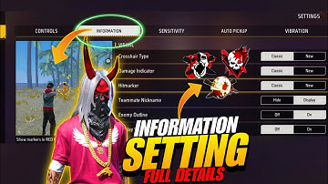 Information Setting Full Details | Free Fire New Setting After Ob48 Update | Ff New Setting