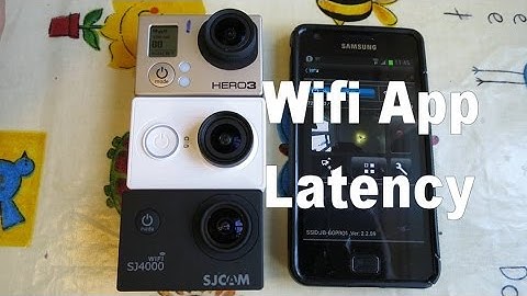 Wifi App and Latency test Gopro vs SJ4000 vs Xiaomi Yi Action Cameras