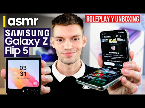 ASMR roleplay unboxing Samsung Galaxy Z Flip 5 ASMR español