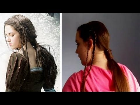 Hair Tutoral Braid Accented Ponytail Inspired By Snow White And
