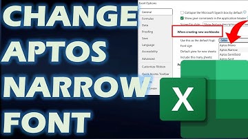 How to Change The "Default Aptos Normal Font in Excel to Calibri" Excel 365
