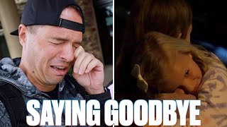 BABY SISTER SAYS GOODBYE TO BIG SISTER FOR 18 MONTHS | EMOTIONAL GOODBYE