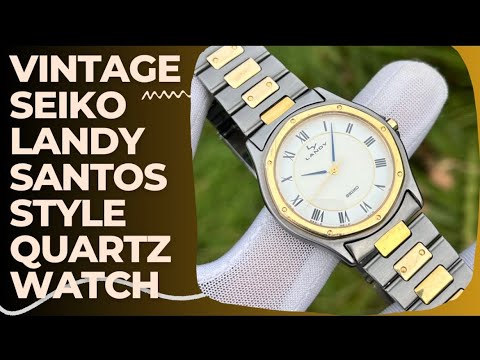 Vintage Seiko Landy Santos Style JDM Quartz Watch - YouTube
