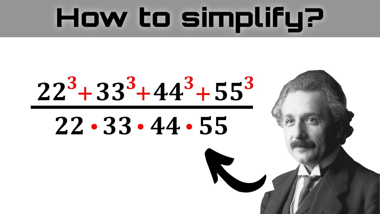 A Nice Algebra Problem | Math Olympiad | How to simplify? - YouTube
