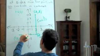Finding the Lengths of Sides of a Rectangle made from Points with One Coordinate in Common