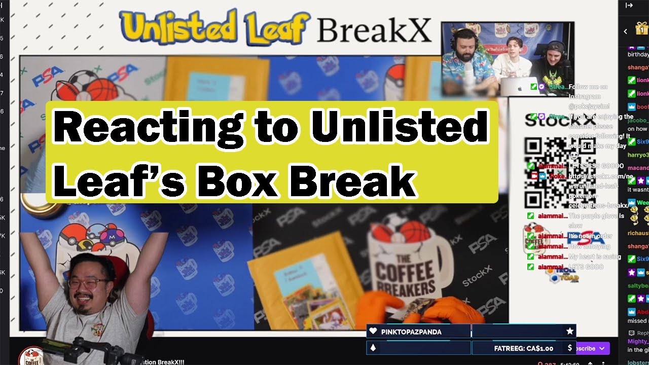 Reacting to Unlisted Leaf's Celebration Box Break!