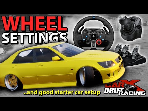 CarX Drift Racing Online G29 steering wheel setup and car settings